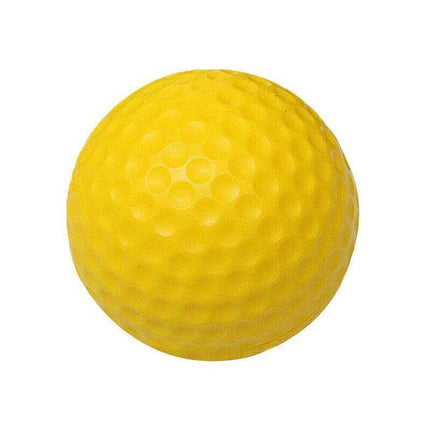 Indoor Outdoor Golf Training Foam Balls 12 Pack PU Soft Practice Accessories - Yellow.