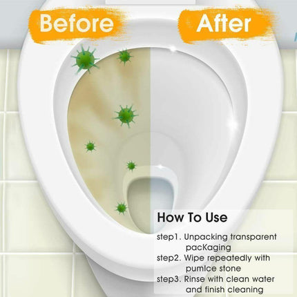 Pumice Stone Wand Tile Cleaning Stains Brush Cleaner Tool Toilet Bowl Bathtub.