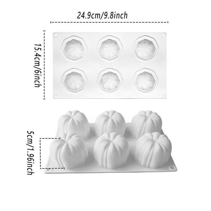 Halloween Silicone Chocolate Cake Mold Pumpkin Mold Baking DIY Handmade Soap.