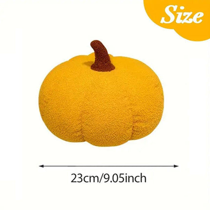 Soft Plush Pumpkin Pillow Cushion Sofa Living Room Bay Window Decor Indoor Toy - Orange.