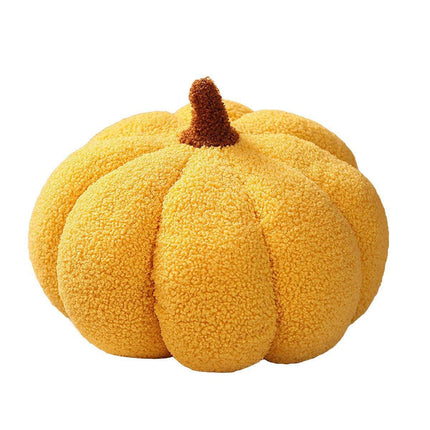 Soft Plush Pumpkin Pillow Cushion Sofa Living Room Bay Window Decor Indoor Toy - Orange.