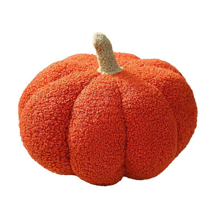 Soft Plush Pumpkin Pillow Cushion Sofa Living Room Bay Window Decor Indoor Toy - Orange.