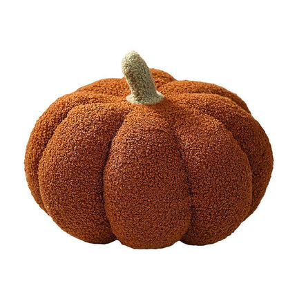 Soft Plush Pumpkin Pillow Cushion Sofa Living Room Bay Window Decor Indoor Toy - Orange.