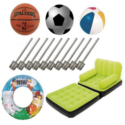 Stainless Steel Ball Pump Needle Inflator Pin for Football Basketball Volleyball - 3PCS.