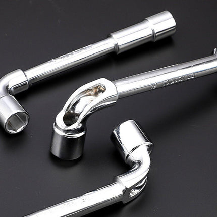 6-23mm L Shaped Socket Wrench Elbow Multi Size Hardware Repair Tool Set - 21mm.