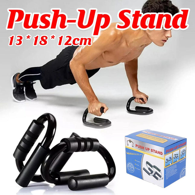 Push Up Bar Stand S Shape Home Workout Arm Chest Trainer Indoor Fitness Tool.