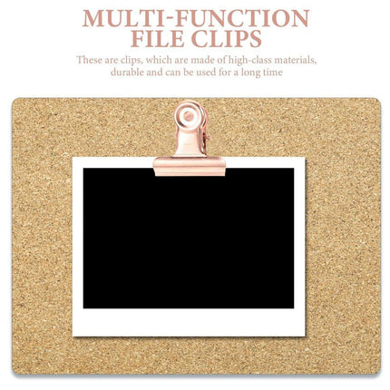 465PCS Rose Gold Thumbtacks Binder Clips Push Pins Set Office Supplies With Box.