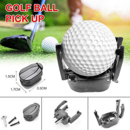 U Golf Ball Pick Up Tool Retriever Putt Retriever Back Saver For Putter Grip.