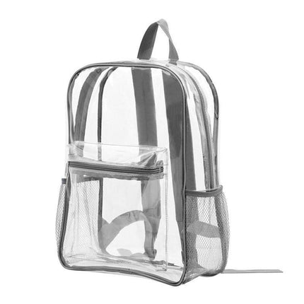 Waterproof Transparent Backpack Double Shoulder Large Capacity School Travel Bag.