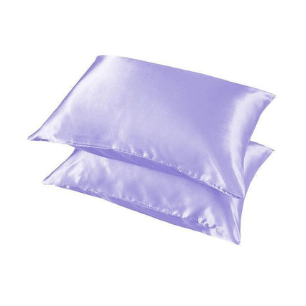 2X Satin Pillow Case Bedroom Pillowcase Cushion Covers Home Decor Luxury Slip - Light Green.