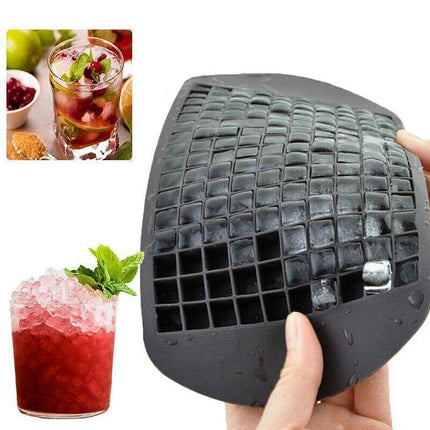 160 Grids Silicone Ice Cube Tray Ice Maker Mold Mini Frozen Cubes for Drink DIY - Red.