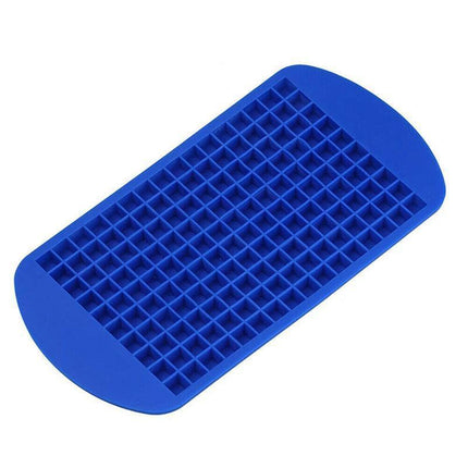 160 Grids Silicone Ice Cube Tray Ice Maker Mold Mini Frozen Cubes for Drink DIY - Red.