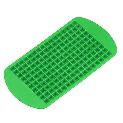 160 Grids Silicone Ice Cube Tray Ice Maker Mold Mini Frozen Cubes for Drink DIY - Red.