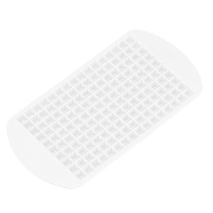 160 Grids Silicone Ice Cube Tray Ice Maker Mold Mini Frozen Cubes for Drink DIY - Red.