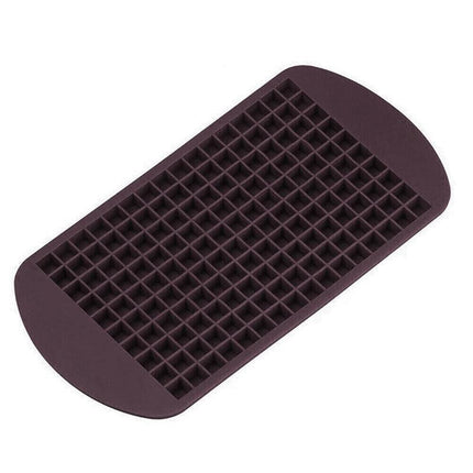 160 Grids Silicone Ice Cube Tray Ice Maker Mold Mini Frozen Cubes for Drink DIY - Red.
