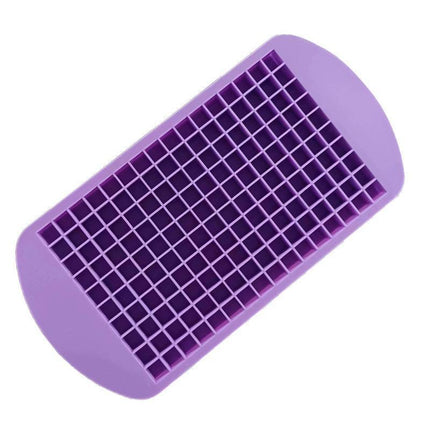 160 Grids Silicone Ice Cube Tray Ice Maker Mold Mini Frozen Cubes for Drink DIY - Red.