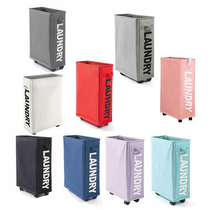 Large Foldable Laundry Washing Clothes Storage Bag Hamper Basket Bin Organiser - Navy.