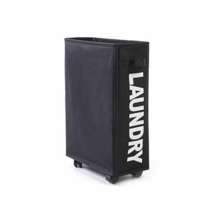 Large Foldable Laundry Washing Clothes Storage Bag Hamper Basket Bin Organiser - Navy.