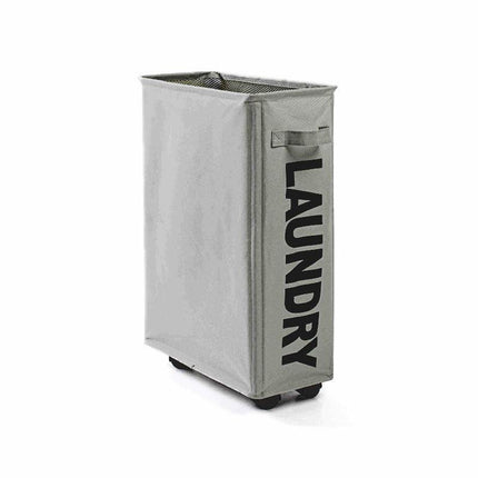 Large Foldable Laundry Washing Clothes Storage Bag Hamper Basket Bin Organiser - Navy.