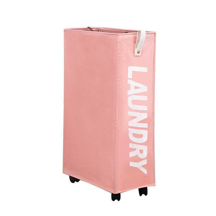 Large Foldable Laundry Washing Clothes Storage Bag Hamper Basket Bin Organiser - Navy.
