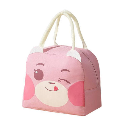 Oxford Portable Insulated Thermal Cooler Lunch Box Carry Picnic Case Storage Bag - Rose Red.