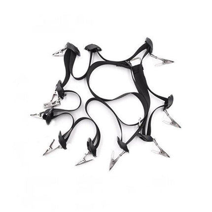 Over Door Hat Rack Baseball Cap Holder Storage Strap with Clips Closet Organizer - 20 Cips.