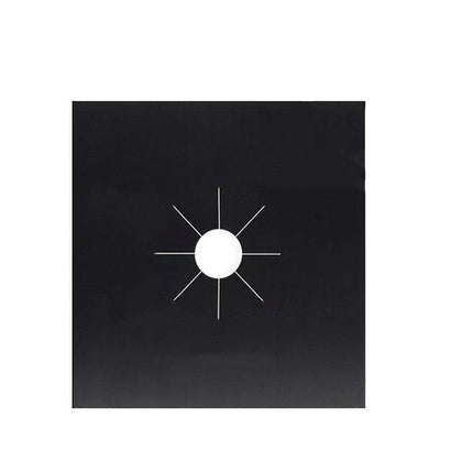 Gas Stove Burner Covers Reusable Hob Protectors Non Stick Liner Pad 4 Pcs - 4 PCS Silver.