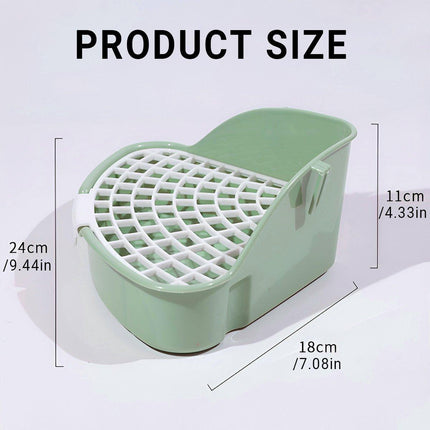 Rabbit Litter Box And Small Animals Pet Toilet Pee Pad Supplies Potty Rabbit - Blue.