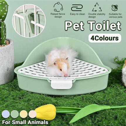 Rabbit Litter Box And Small Animals Pet Toilet Pee Pad Supplies Potty Rabbit - Green.