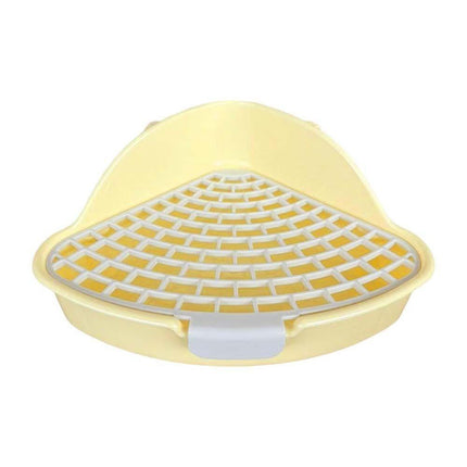 Rabbit Litter Box And Small Animals Pet Toilet Pee Pad Supplies Potty Rabbit - Yellow.