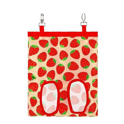 Hay Bag Guinea Pig Rabbit Feeding Bag Animal Hay Feeder Bag Hanging Feeder - Yellow.