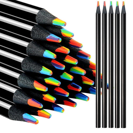 Rainbow Colour Pencils Multicolour Gradient Drawing Pencils for Students.