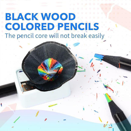 Rainbow Colour Pencils Multicolour Gradient Drawing Pencils for Students.