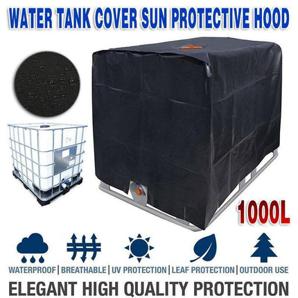 1000L IBC Water Tank Cover UV Resistant Oxford Hood for Outdoor Use.