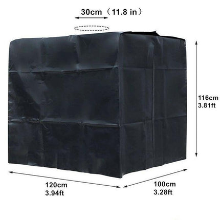 1000L IBC Water Tank Cover UV Resistant Oxford Hood for Outdoor Use.