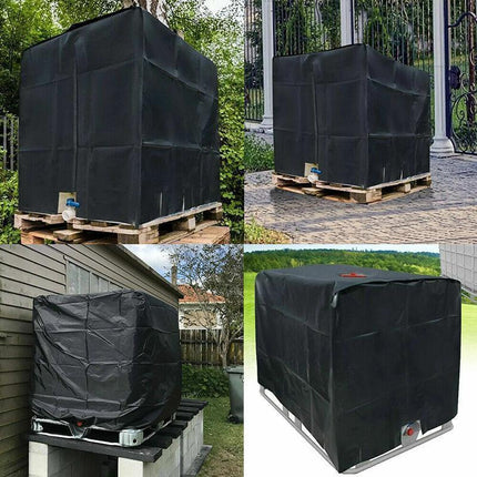 1000L IBC Water Tank Cover UV Resistant Oxford Hood for Outdoor Use.