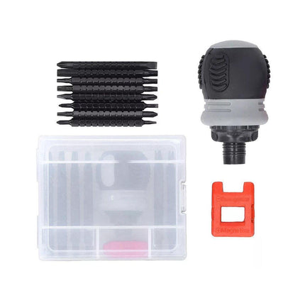 Ratchet Screwdriver Set with Sleeve Dual Head Screwdriver Expansion Cross Bits - 26-in-1.