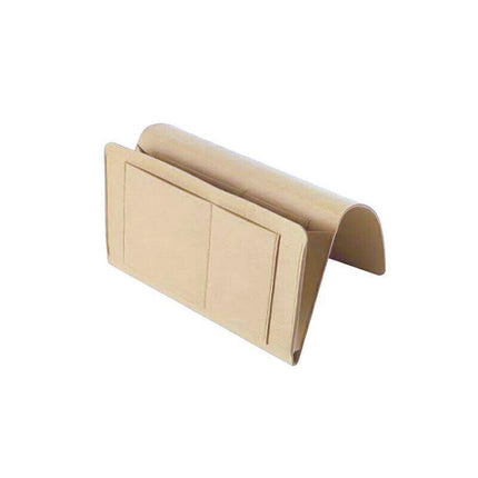 Bedside Storage Caddy Hanging Organizer Pocket Bag for Phone Remote Book - Black.