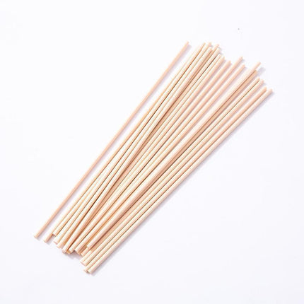 Premium Quality Reed Diffuser Reeds Rattan Stick 3x260mm Wood Colour - 10pcs.