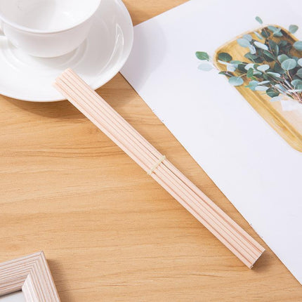 Premium Quality Reed Diffuser Reeds Rattan Stick 3x260mm Wood Colour - 10pcs.