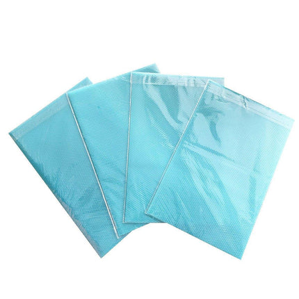 4PCS Cuttable Kitchen Anti-slip Mat Anti-fouling Refrigerator Drawer Liner Mat - Blue.