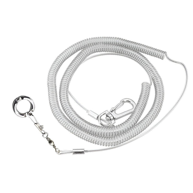 Parrot Leg Ring Anti Slip Bird Anklet Elastic Rope with Alloy Fasteners Supplies - 4mm.