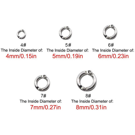 Parrot Leg Ring Anti Slip Bird Anklet Elastic Rope with Alloy Fasteners Supplies - 4mm.