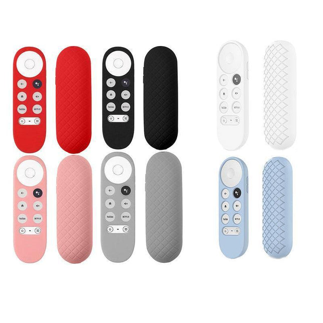 Silicone Case Protective Cover Shell For Google Chromecast Tv 2020 Voice Remote - Black.