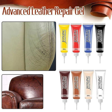 dvanced Leather Repair Gel Kit Filler for Sofa Auto Interior and Scratch Restoration - Blue.