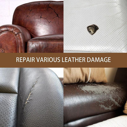 dvanced Leather Repair Gel Kit Filler for Sofa Auto Interior and Scratch Restoration - Blue.