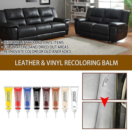 dvanced Leather Repair Gel Kit Filler for Sofa Auto Interior and Scratch Restoration - Blue.