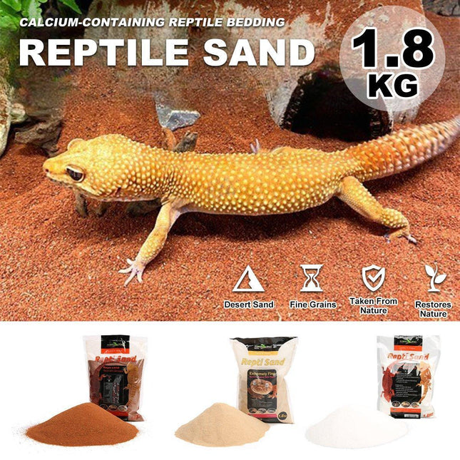 Reptile Sand Climbing Mat Pet Feeding Box Terrarium Landscaping Accessories - Orange.