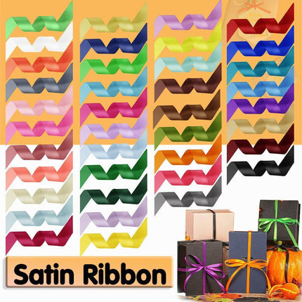 10mm Width Satin Hair Ribbon Wedding Party Decoration Gift Banquet 22m - Silver Grey