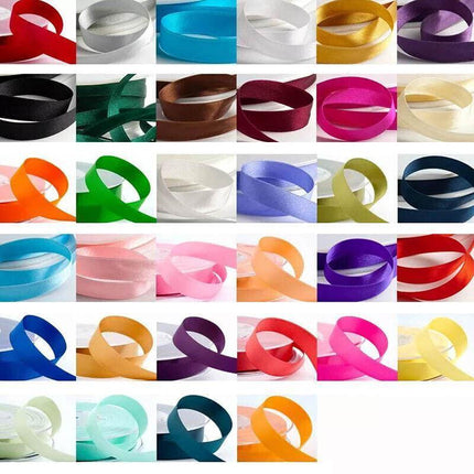 10mm Width Satin Hair Ribbon Wedding Party Decoration Gift Banquet 3m - Light Blonde.
